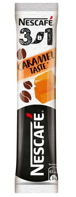Кофейный напиток растворимый NESCAFE 3в1 Карамельный вкус 14.5 г