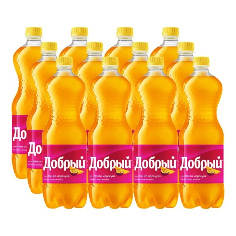 Напиток ДОБРЫЙ "Манго-маракуйя" сильногазированный 0.5 л