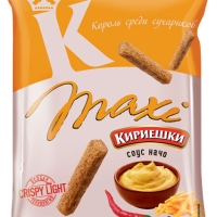 Сухарики КИРИЕШКИ Maxi кукурузно-ржаные соус начо 60 г