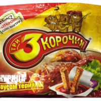 Сухарики ТРИ КОРОЧКИ ржаные курица с соусом терияки 60 г