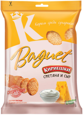 Сухарики КИРИЕШКИ Baguet пшеничные сметана и сыр 50 г