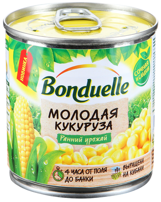 Кукуруза BONDUELLE молодая 170гр