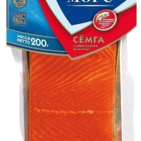 Семга РУССКОЕ МОРЕ филе-кусок слабосоленая 200 г