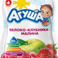 Агуша Пюре яблоко-клубника-малина 6+ мес. уп. 90 г
