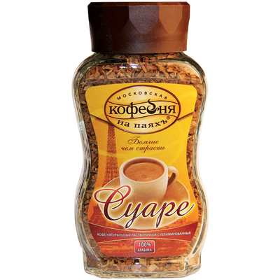 Кофе растворимый МОСКОВСКАЯ КОФЕЙНЯ НА ПАЯХЪ Суаре 95 г