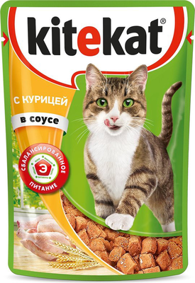 KITEKAT с курицей в соусе 85 г KITEKAT с курицей в соусе 85 г