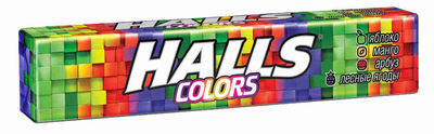 Карамель леденцовая HALLS Colors ассорти