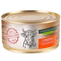 Говядина тушеная АГРОКОМПЛЕКС высший сорт 325 г