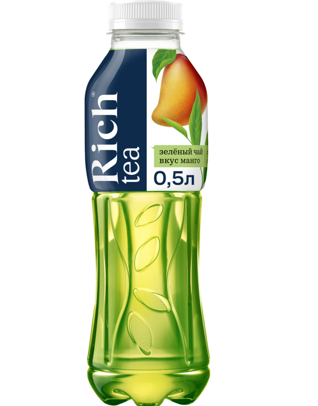 Холодный чай RICH зелёный со вкусом манго 0.5 л