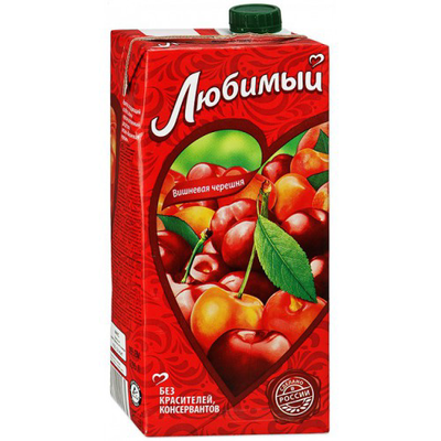 Напиток сокосодержащий ЛЮБИМЫЙ "Вишневая черешня" 1.93 л
