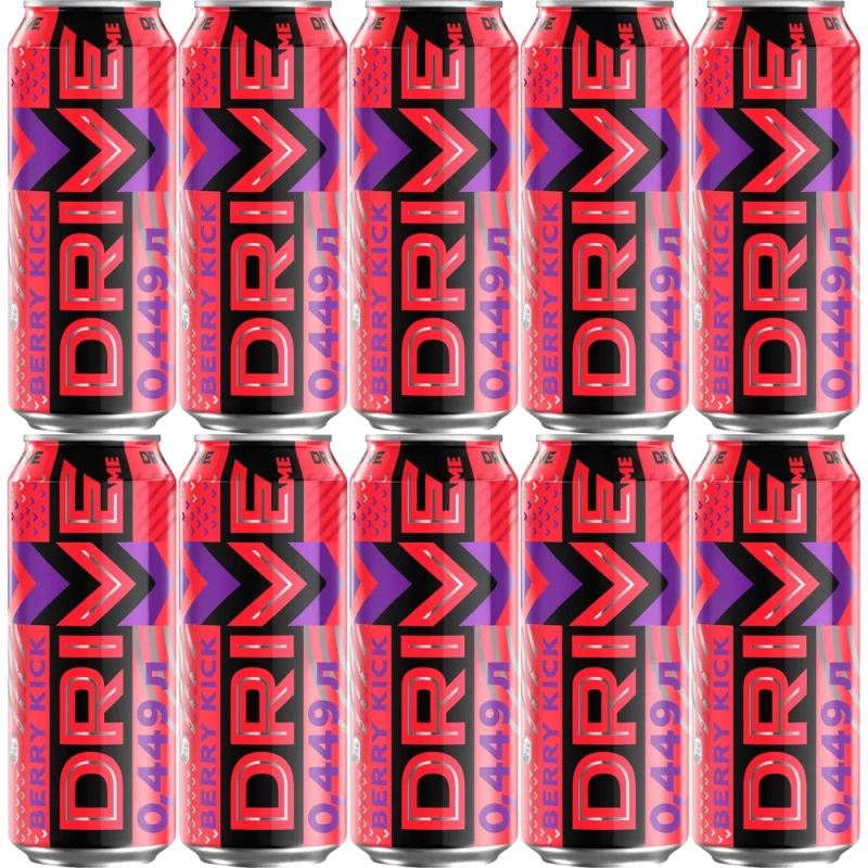 Напиток энергетический DRIVE ME Ягоды 0.449 л Напиток энергетический DRIVE ME Ягоды 0.449 л