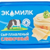 Сыр ЭКОМИЛК "Сливочный" плавленый 400 г 55%