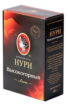 Чай черный ПРИНЦЕССА НУРИ "Высокогорный" 100 г лист