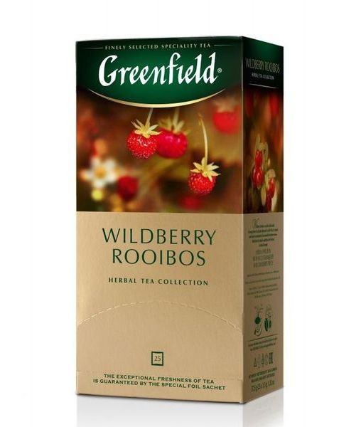 Чай черный GREENFIELD "Wildberry Rooibos" 25х1,5г