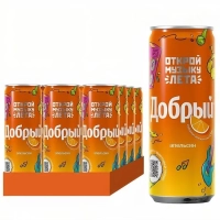 Напиток ДОБРЫЙ "Апельсин с витамином С" сильногазированный 0.25 л