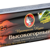 Чай черный ПРИНЦЕССА НУРИ "Высокогорный" 25х2г