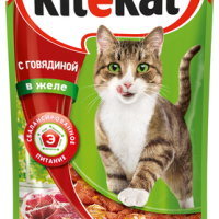 KITEKAT с говядиной в желе 85 г