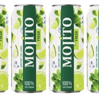 Напиток Мохито Фреш  с соком лайма газированный 0,45л ж/б