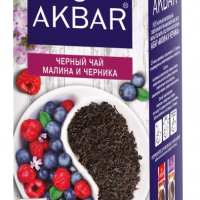 Чай черный AKBAR "Малина и черника" 25х1,5г