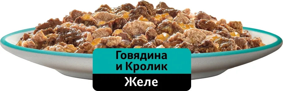 WHISKAS желе с говядиной и кроликом 85 г WHISKAS желе с говядиной и кроликом 85 г