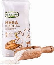 Мука АГРОКОМПЛЕКС хлебопекарная высший сорт 2 кг