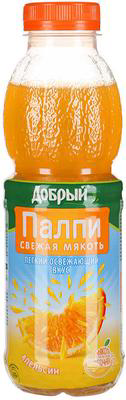 Напиток сокосодержащий ДОБРЫЙ Pulpy апельсин 0.45 л