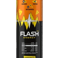 Флэш напиток энергетический NERGY "Манго и ананас" газированный 0.45 л желтый ж/б