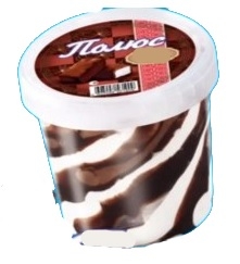 Мороженое СЛАВИЦА "Полюс" ванильное с шоколадным топпингом 280 г