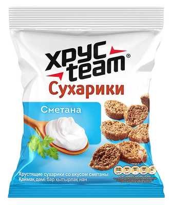 Сухарики ХРУСTEAM ржано-пшеничные сметана 40 г