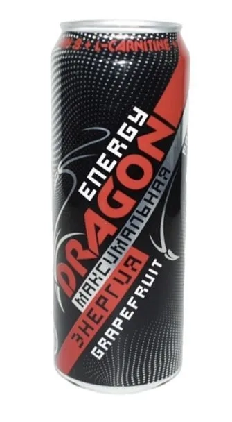 Энергетический напиток ENERGY DRAGON красный 0.45 л