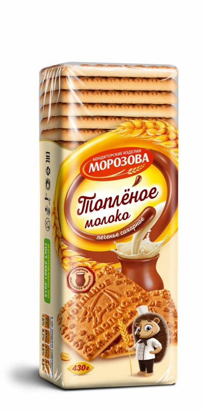 Топленое молоко печенье сахарное 430 г Морозов