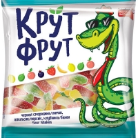 Мармелад жевательный КРУТ ФРУТ "Змейка" в кислой посыпке 70 г