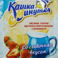 Хлопья КАШКА МИНУТКА овсяные быстрого приготовления с клубникой 43 г