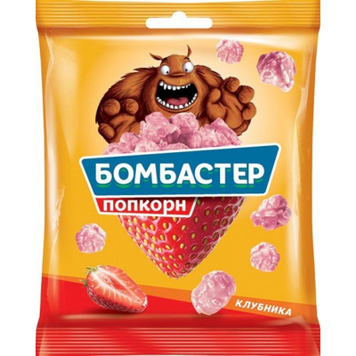 Попкорн БОМБАСТЕР клубника 50 г Попкорн БОМБАСТЕР клубника 50 г