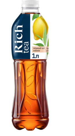 Холодный чай RICH черный с  лимоном 1 л