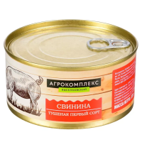 Свинина тушеная АГРОКОМПЛЕКС первый сорт 325 г