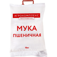 Агрокомплекс Выселковский Мука пшеничная хлебопекарная высшего сорта, 10 кг Агрокомплекс
