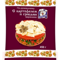 Вареники ДОБРЫЙ ПОВАР "По-домашнему" с картофелем и грибами 450 г