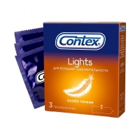 Презервативы Contex Lights особо тонкие уп.3