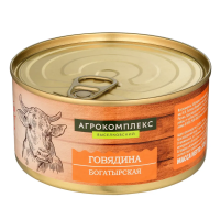 Говядина тушеная АГРОКОМПЛЕКС "Богатырская" 325 г