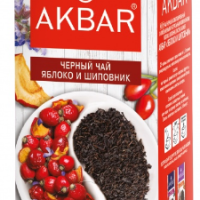 Чай черный AKBAR "Яблоко и шиповник" 25х1,5г